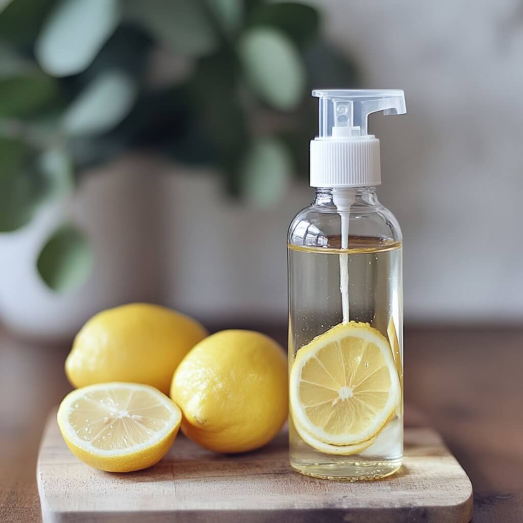 Lemon and Eucalyptus Air Freshener Spray**: Mix water, lemon juice, and a few drops of eucalyptus oil in a spray bottle for an eco friendly air freshener that naturally eliminates odors in any room.