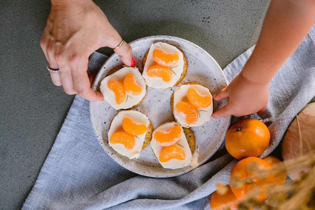 Mandarin Butterfly Snack Crackers