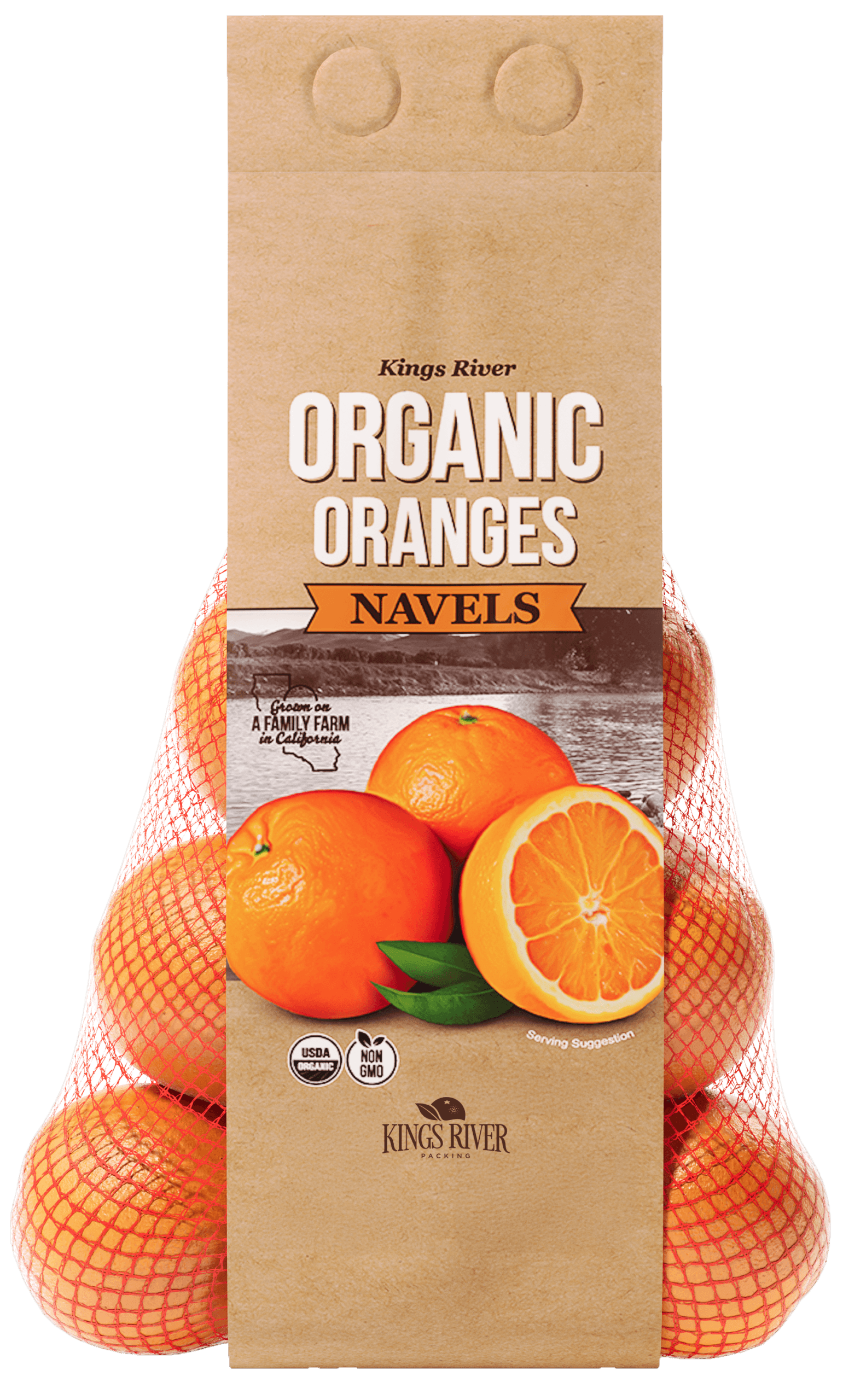 ORGANIC NAVELS Giro Bag Front Transparent